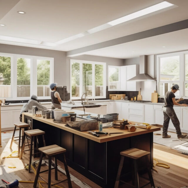 kitchen remodeling crew